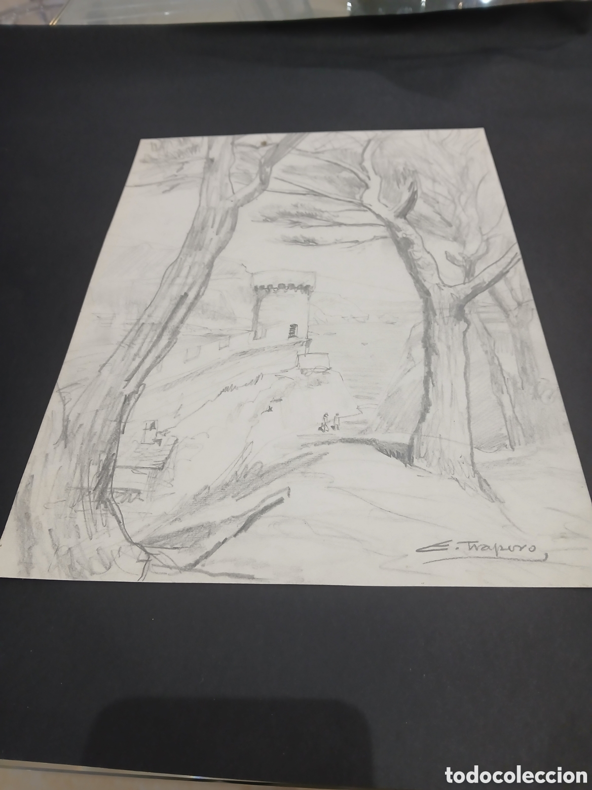 Arte: Dibujo firmado trapero