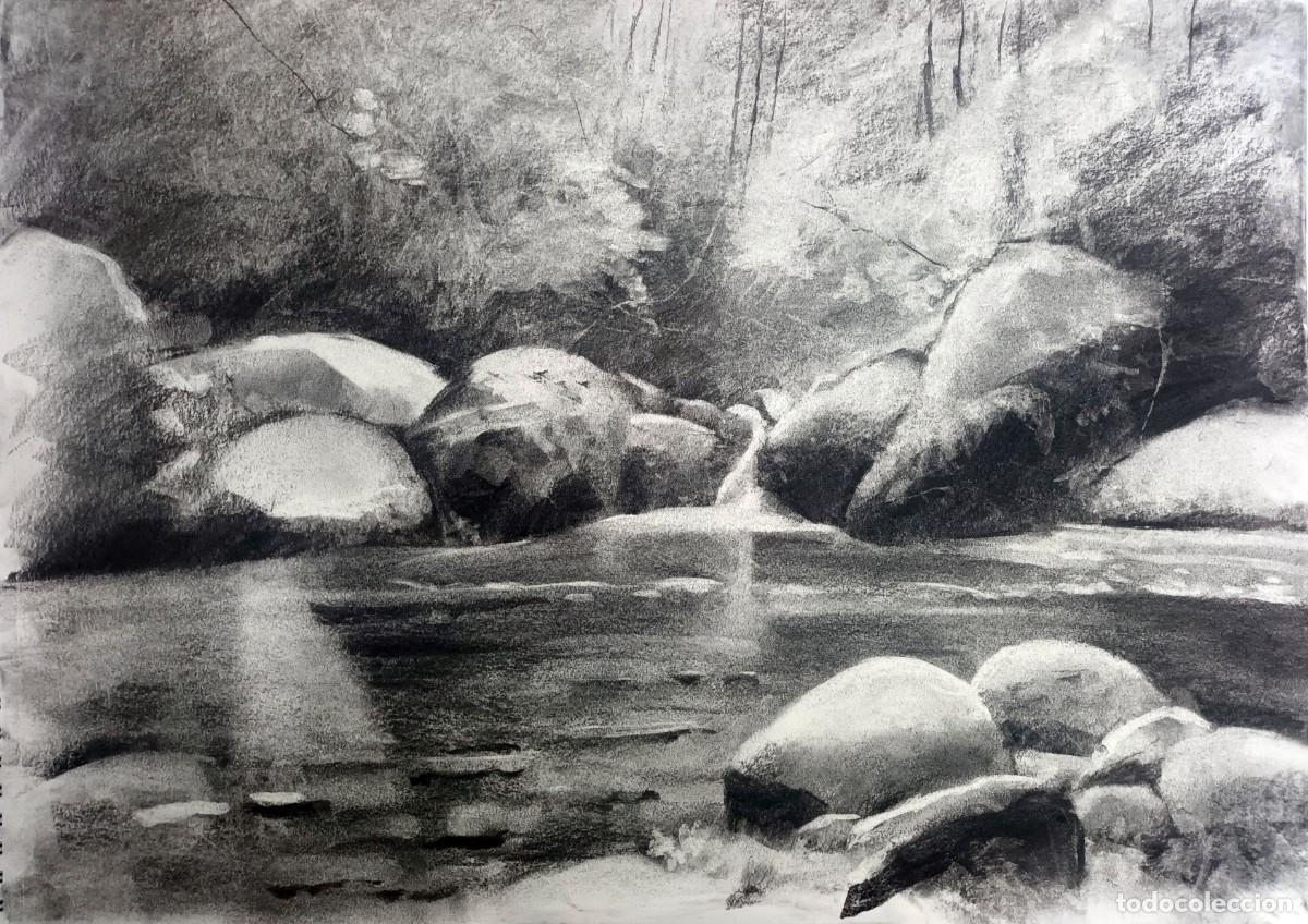 Arte: Dibujo original al carb&oacute;n - Foto 2