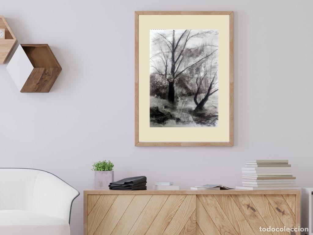 Arte: Dibujo original al carb&oacute;n - Foto 2