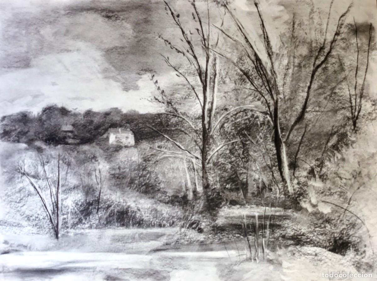 Arte: Dibujo original al carb&oacute;n