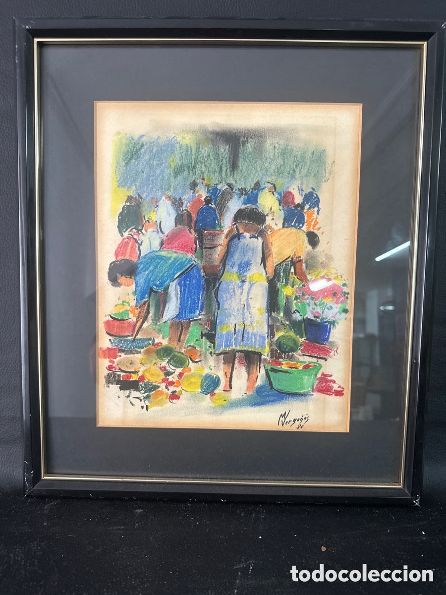 Arte: Dibujo ceras. Mart&iacute; Vergo&ntilde;&oacute;s Ferrer (1948-2017)