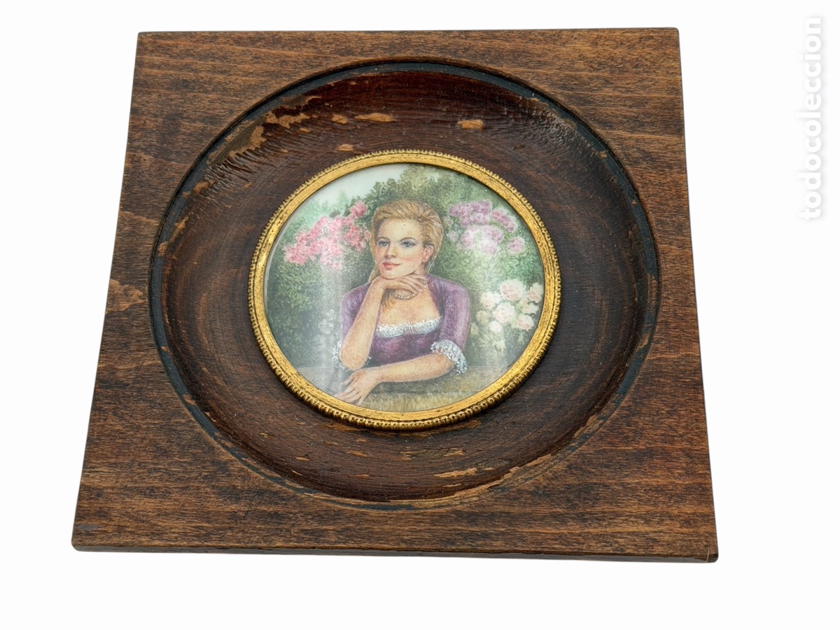 Arte: Pintura en Miniatura Enmarcada