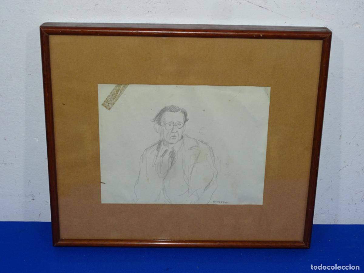 Arte: DIBUJO L&Aacute;PIZ AUTORETRATO RICARD OPISSO.