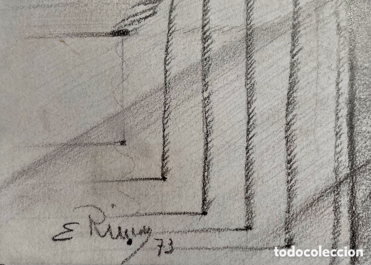 Arte: Dibujo original Eugenio Rinc&oacute;n 1973 - Foto 5