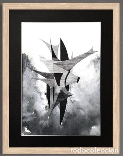 Arte: EUG&Egrave;NE EECHAUT (1928&ndash;2019) &ndash; PAREJA DE TINTAS ORIGINALES DE 1971, FIRMADAS Y ENMARCADAS
