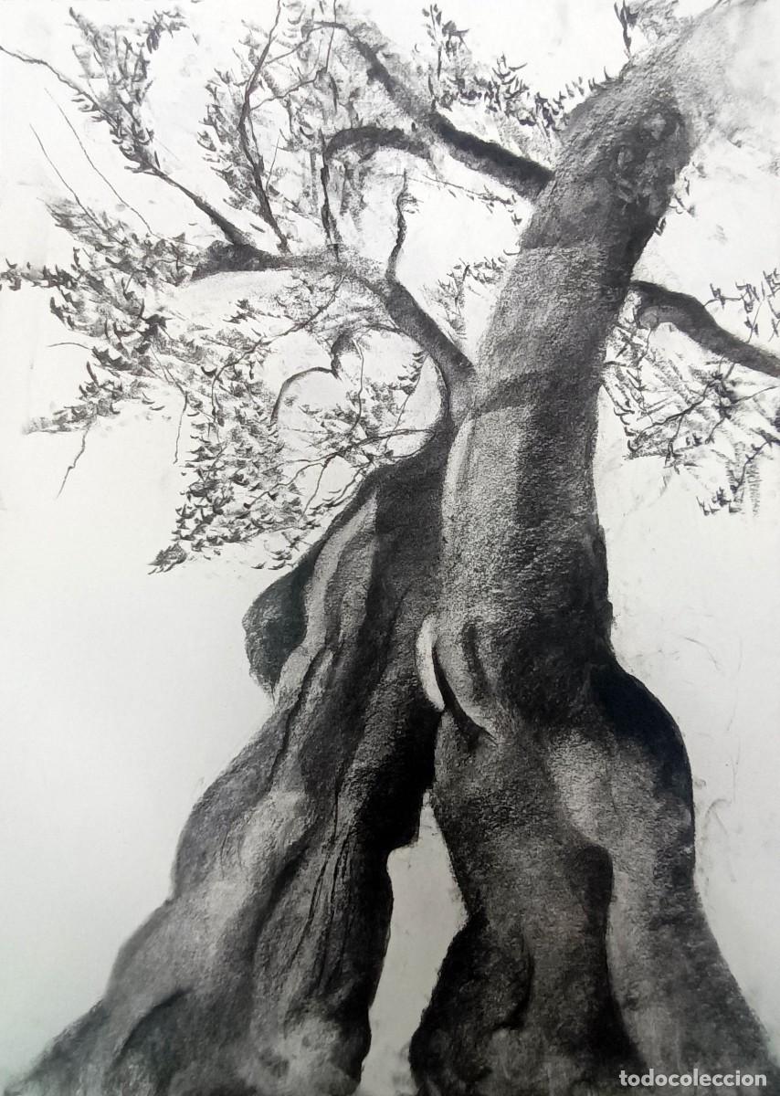 Arte: Dibujo original al carb&oacute;n