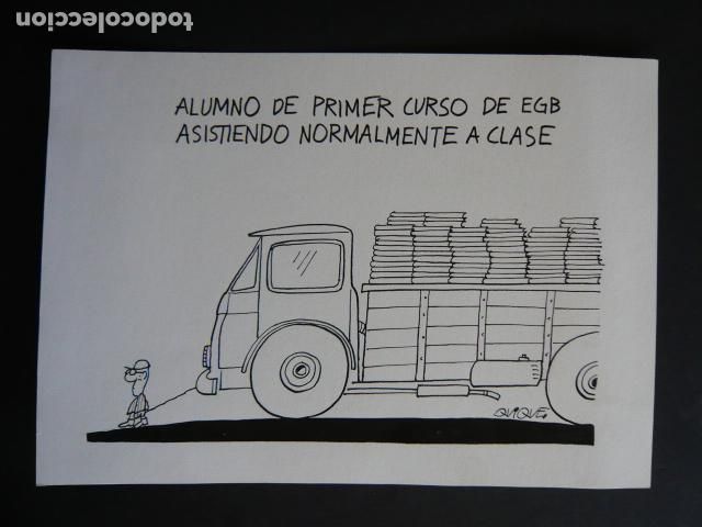 Arte: DIBUJO PARA TIRA COMICA POR EL ILUSTRADOR QUIQUE 24 X 17 CM