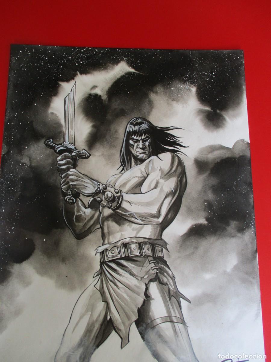 Arte: Boceto original de CONAN Marvel Comics - Mike Rooth