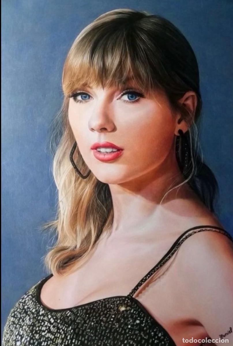 Arte: Retrato Taylor Swift L&aacute;piz Color by Yaniel Agrafojo (Doble premio Mod Portrait y Tartget Prize