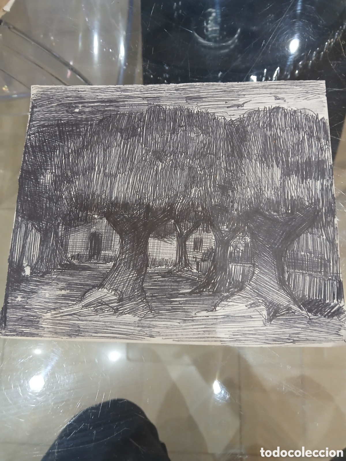Arte: Dibujo original muy bien pintado
