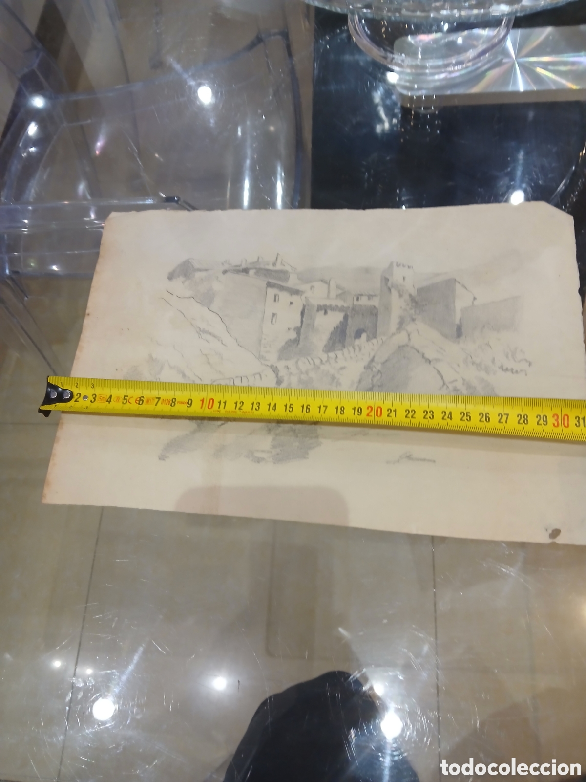 Arte: Dibujo antiguo sin identificar - Foto 4