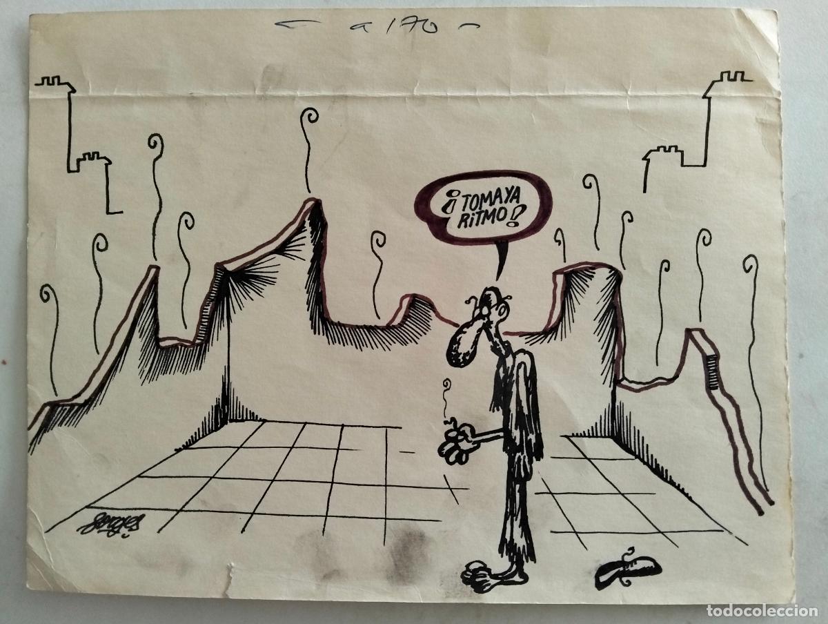 Arte: DIBUJO VI&Ntilde;ETA DE FORGES, ORIGINAL FIRMADO, A&Ntilde;OS 70, MEDIDAS 22,5 X 17,5 CTM