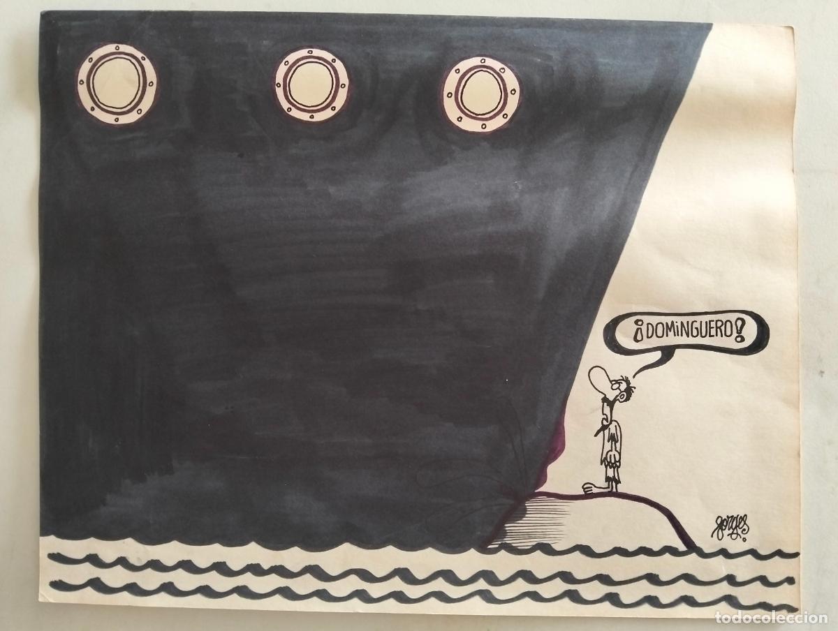 Arte: DIBUJO VI&Ntilde;ETA DE FORGES, ORIGINAL FIRMADO, A&Ntilde;OS 70, MEDIDAS 27,5 X 21,5 CTM