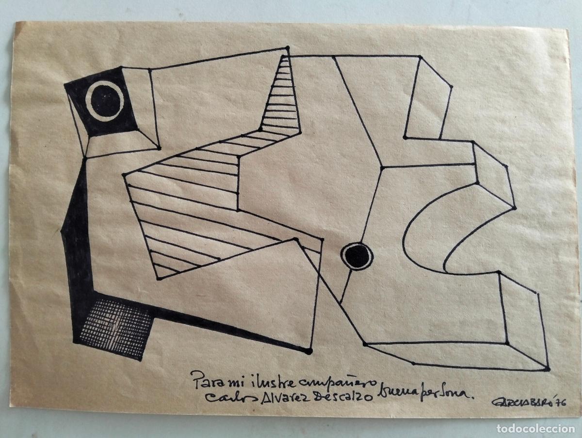 Arte: DIBUJO ORIGINAL, GARCIA BAR&Oacute; 76, REALIZADO EN PAPEL, MEDIDAS 30,5 X 21