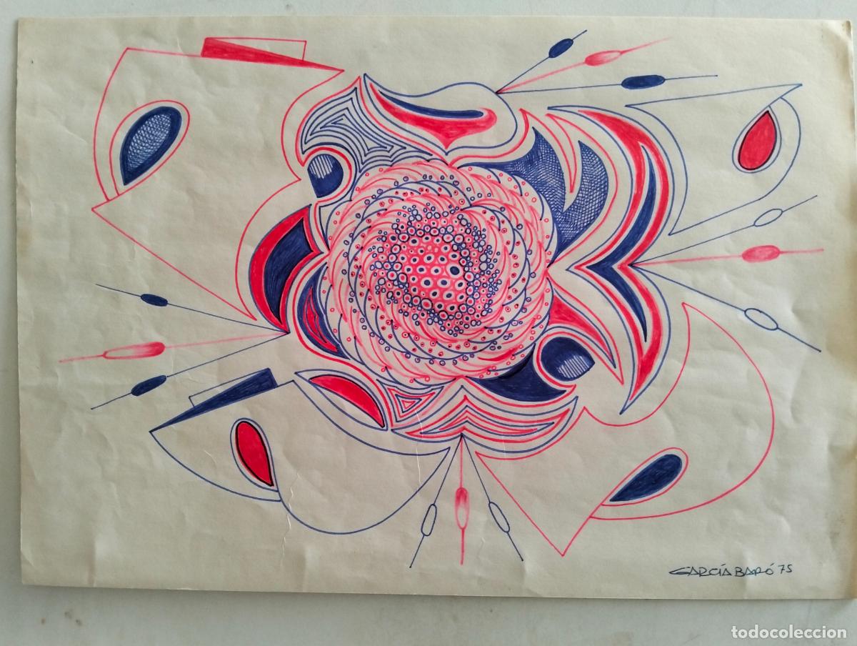 Arte: DIBUJO ORIGINAL, GARCIA BAR&Oacute; 75, REALIZADO EN PAPEL, MEDIDAS 31,5 X 21,5 CTM