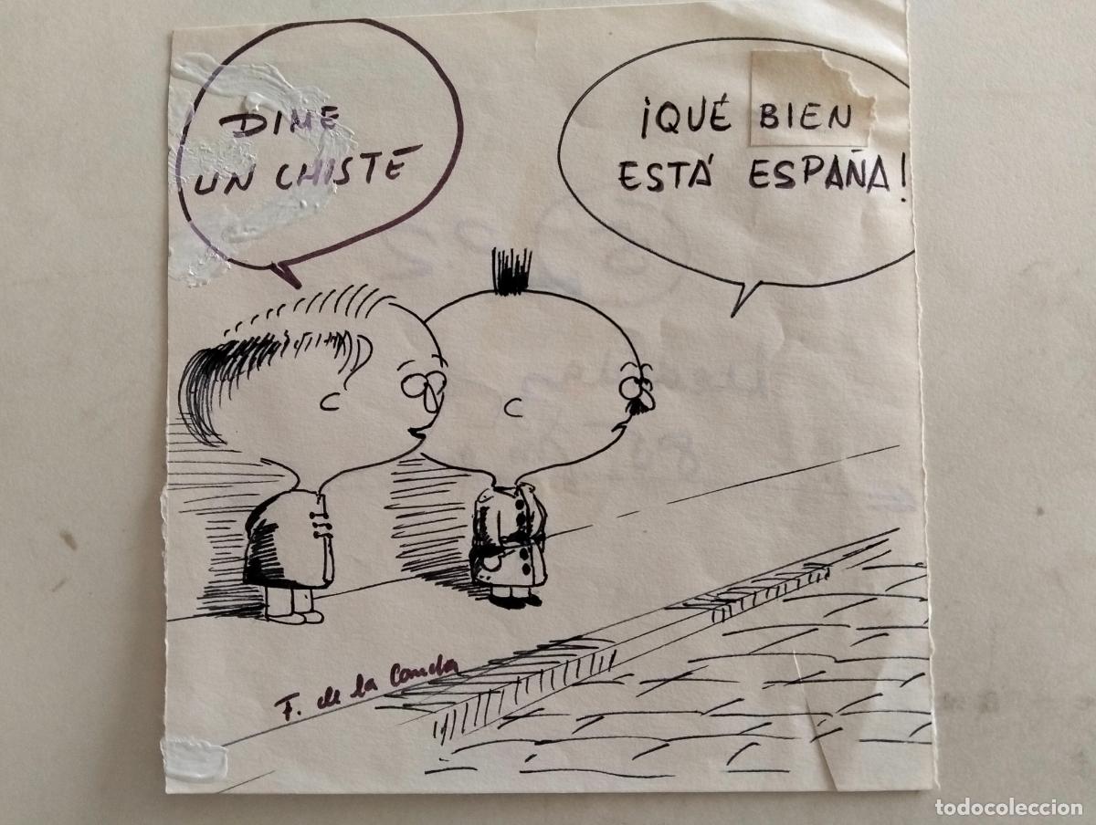 Arte: DIBUJO VI&Ntilde;ETA, HUMORISTA PABLO SAN JOSE GARCIA, ORIGINAL EN TINTA SOBRE PAPEL, MEDIDAS 15 X 15,5 CTM