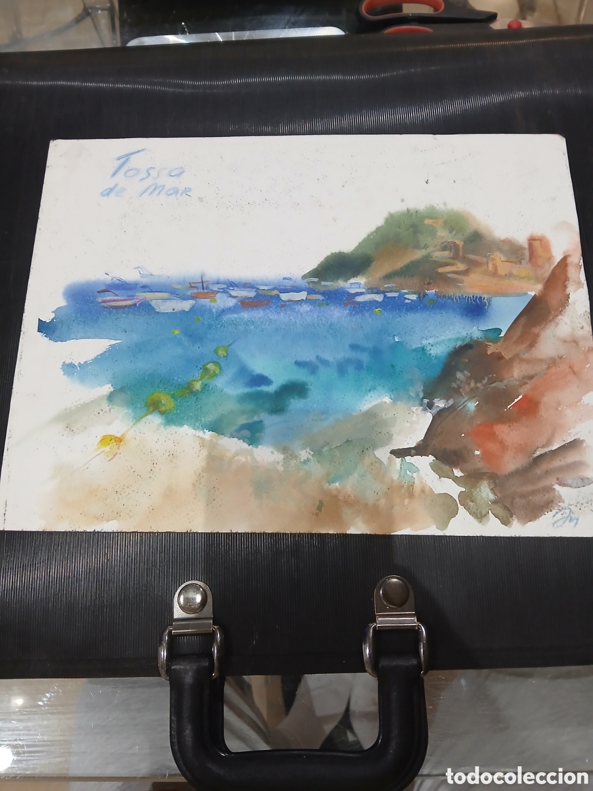 Arte: Acurela de tossa mar firmado sin identificar
