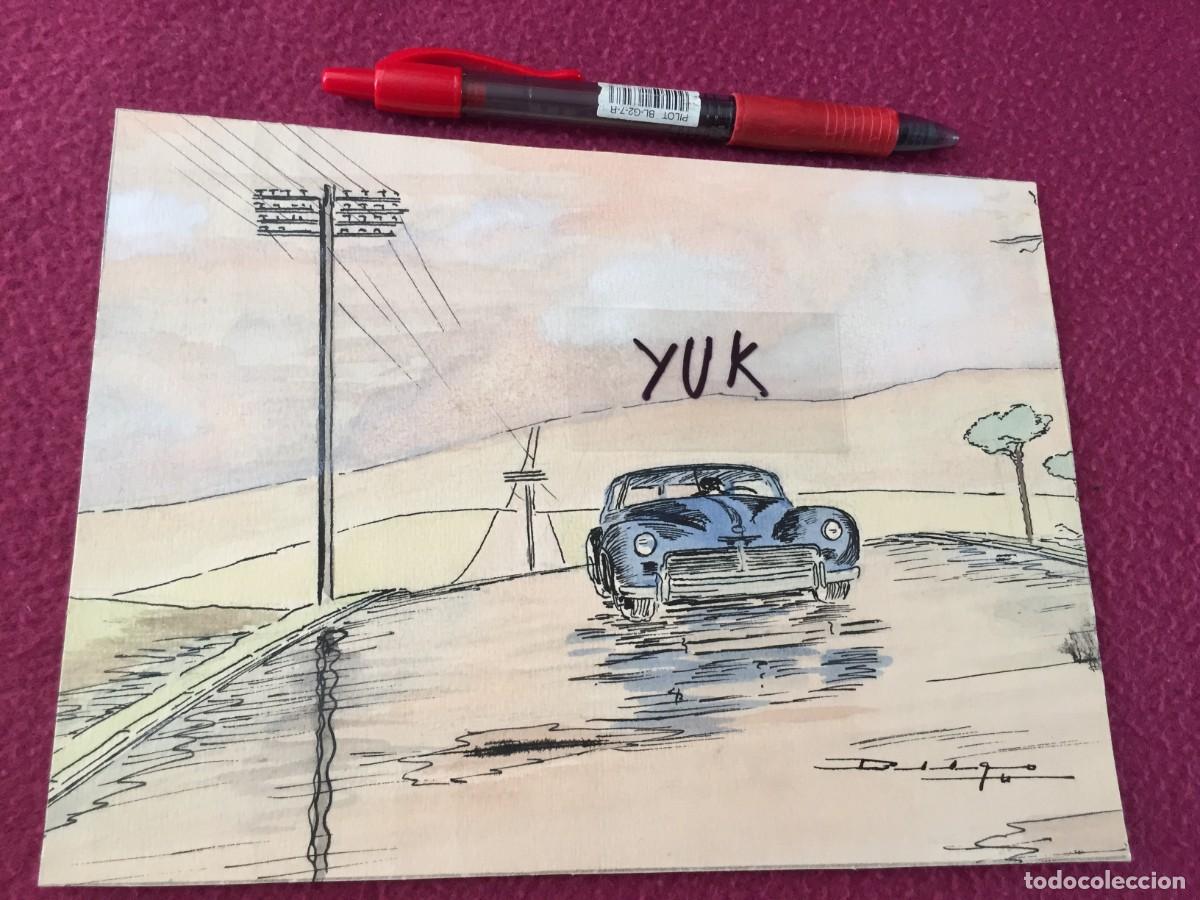 Arte: DIBUJO DE UN COCHE EN LA RUTA - FINALES A&Ntilde;OS 40