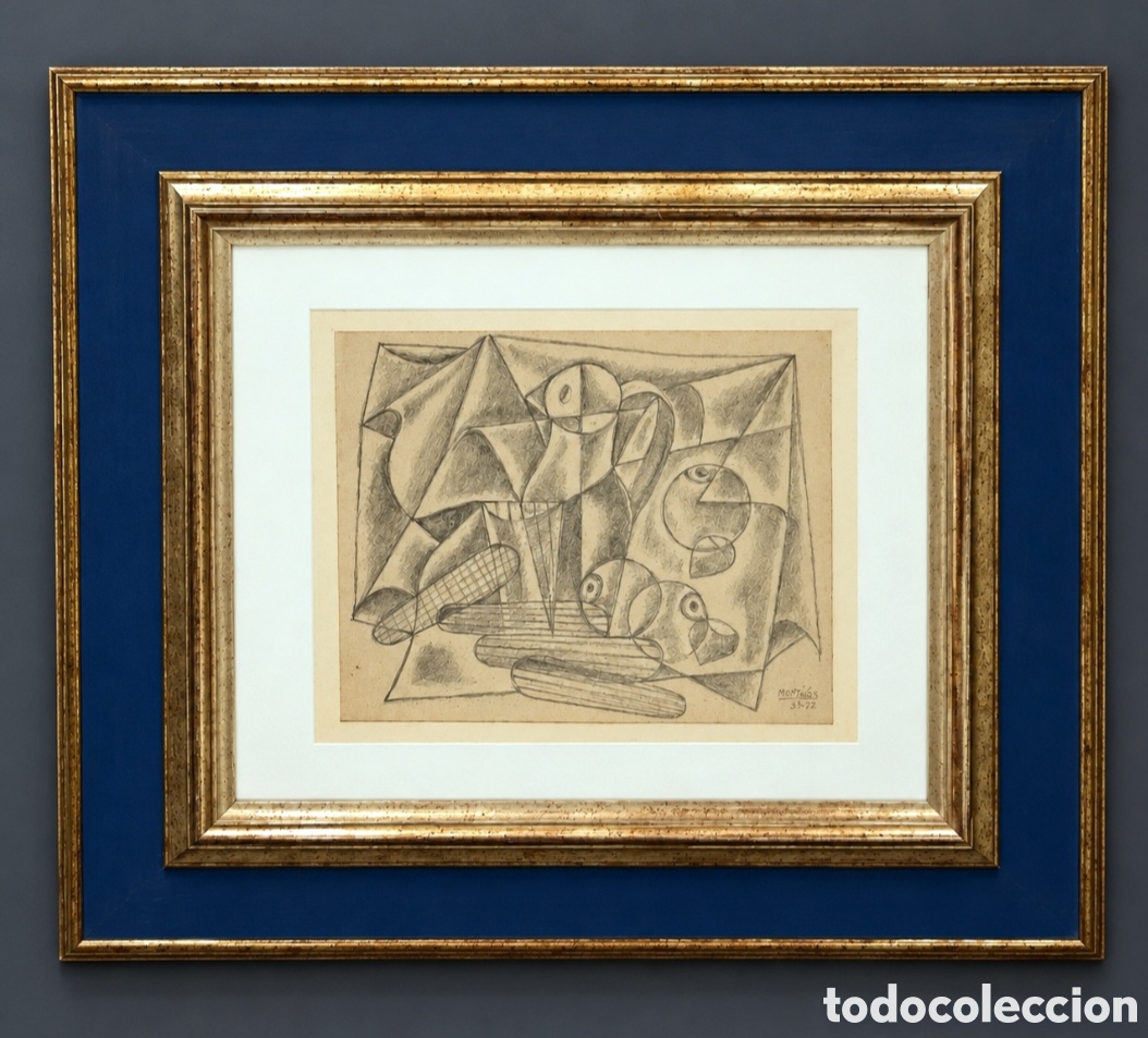 Art: NICOL&Aacute;S MART&Iacute;NEZ ORTIZ DE Z&Aacute;RATE (BILBAO, 1907-MADRID,1990) &rdquo;BODEG&Oacute;N &rdquo; l&aacute;piz (17.5 x 21)Par&iacute;s1925-28