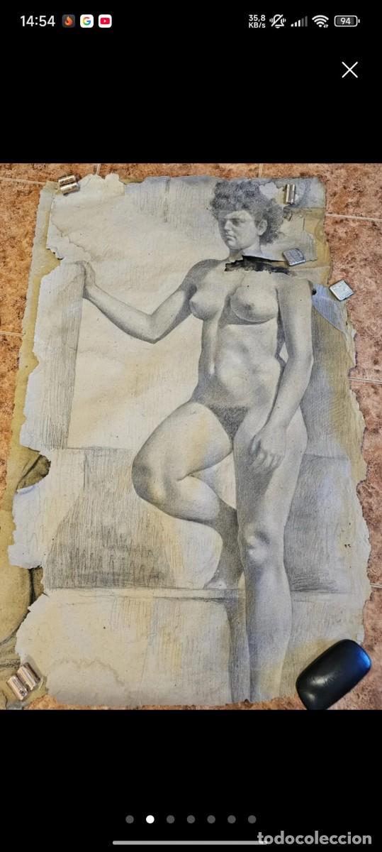 Arte: Lote 19 dibujos originales Miguel Pay&aacute; Sanchis &ndash; Escultor &ndash; Alcoy/Muro &ndash; 1950/1951