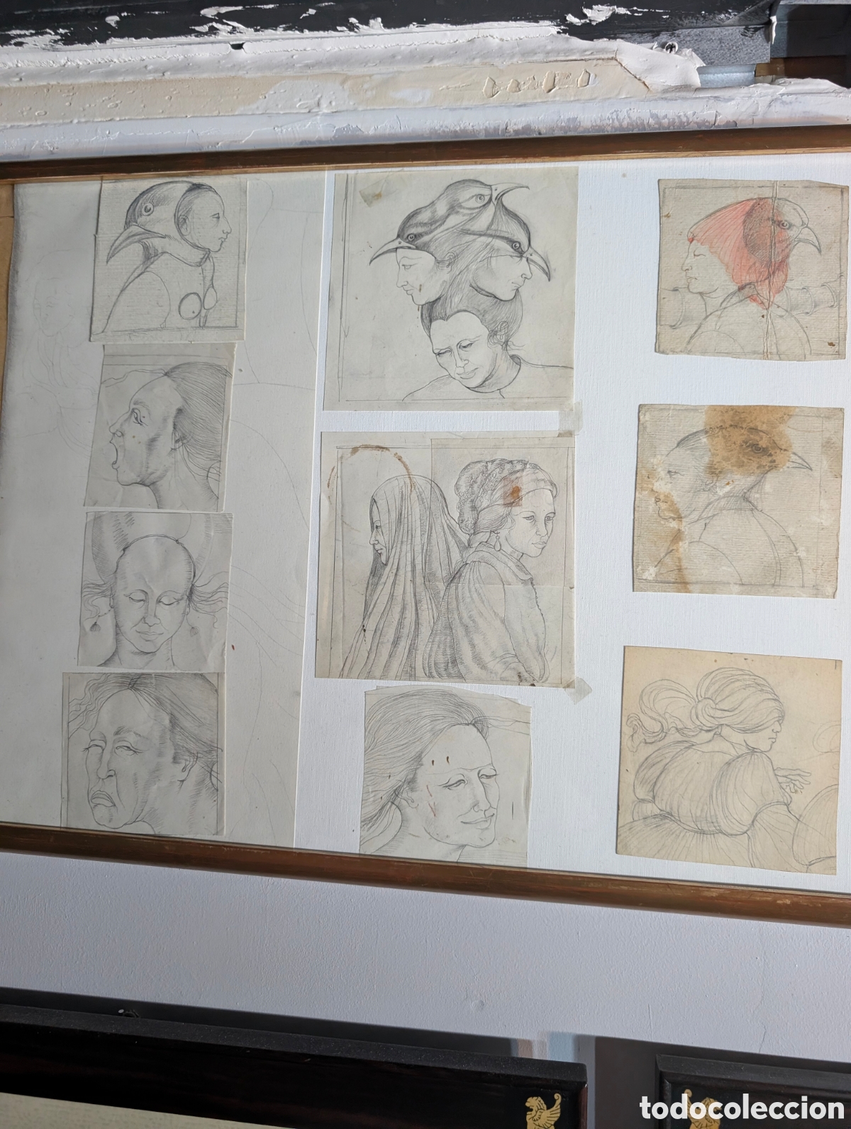 Arte: Carlos Bur&oacute; conjunto de 10 bocetos