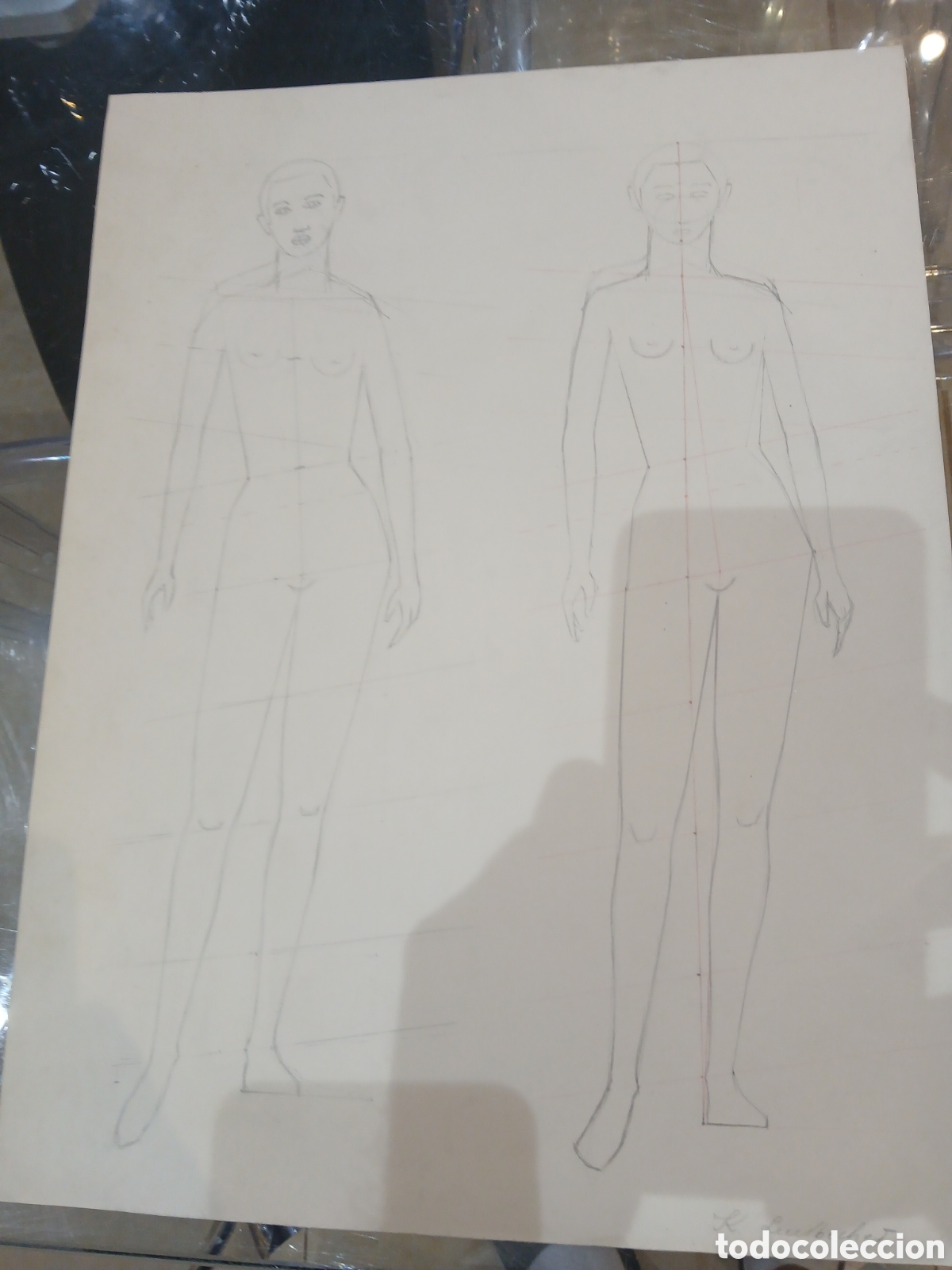 Arte: Dibujo original firmado sin identificar