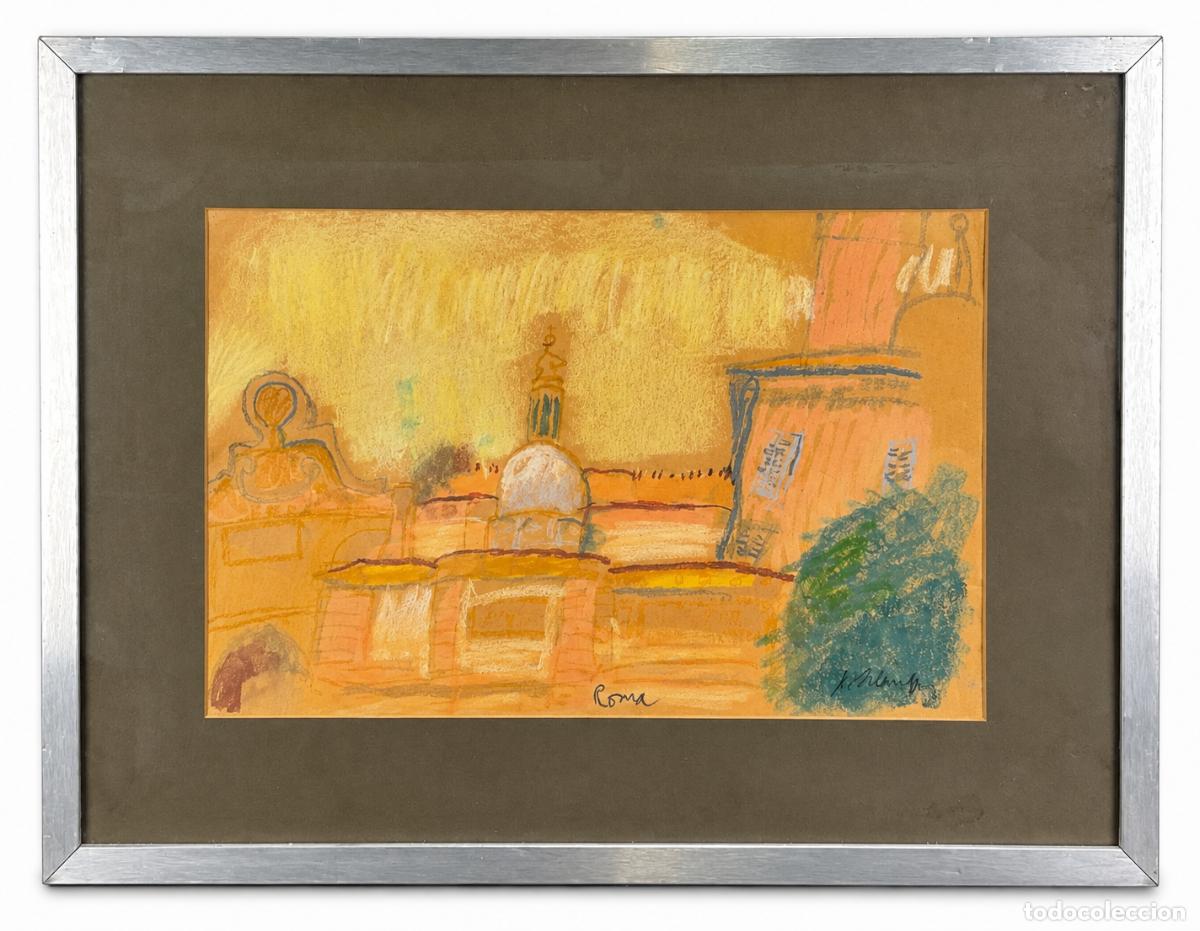 Art: XAVIER BLANCH PLA- PAISAJE DE ROMA- T&Eacute;CNICA MIXTA