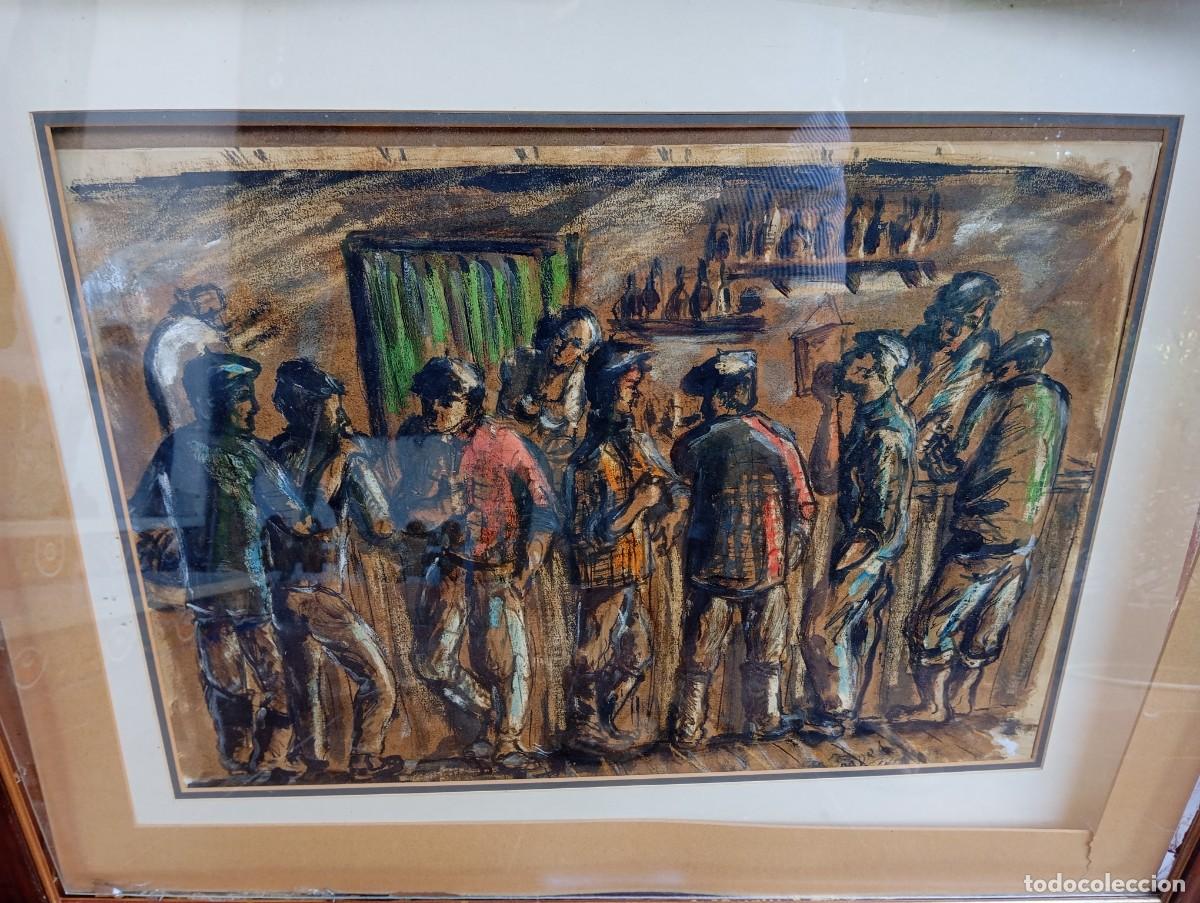 Arte: Cuadro original de Antonio Padr&oacute;n, un destacado pintor del expresionismo de posguerra en Espa&ntilde;a