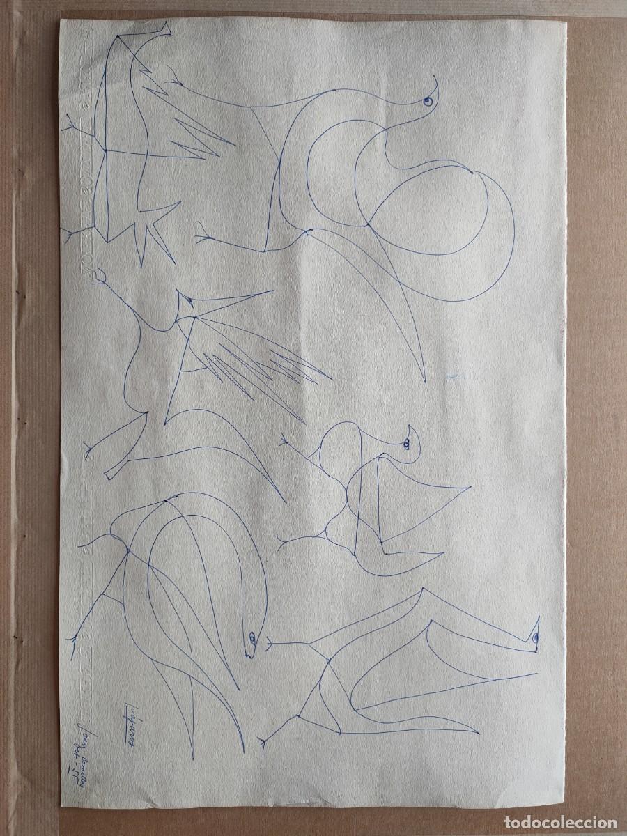 Arte: Joan Comellas dibujo original firmado en 1955