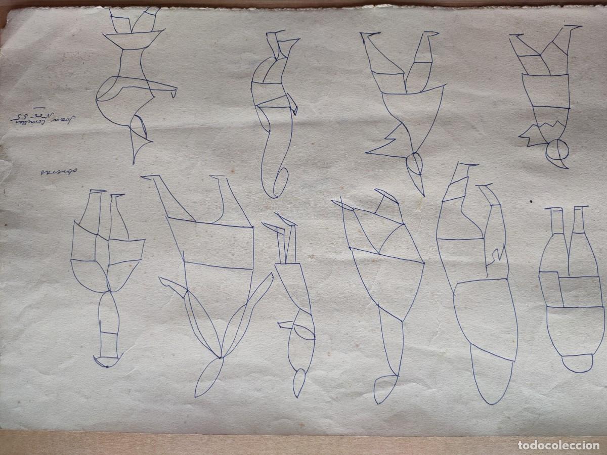 Arte: Joan Comellas dibujo original firmado en 1955