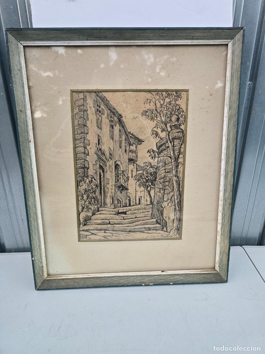 Arte: JOSE SEIJO RUBIO CARBONCILLO Calle de Betanzos 1957