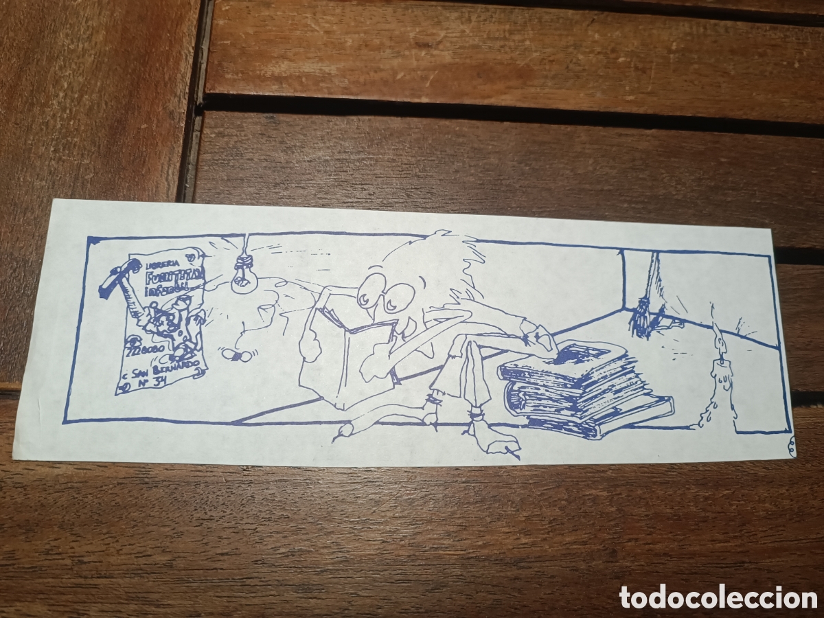 Art: Curioso dibujo realizado por &Aacute;ngel Ortiz Alfau para la antigua librer&iacute;a infantil Fuentetaja Madrid