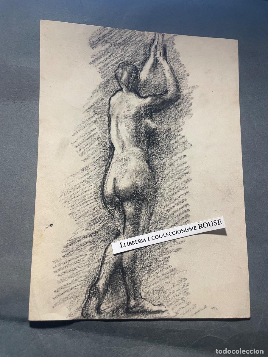Arte: ANTIGUO DIBUJO DESNUDO FEMENINO AL CARBON SOBRE PAPEL NO ESTA FIRMADO . ESTADO EL QUE SE VE EN LAS I