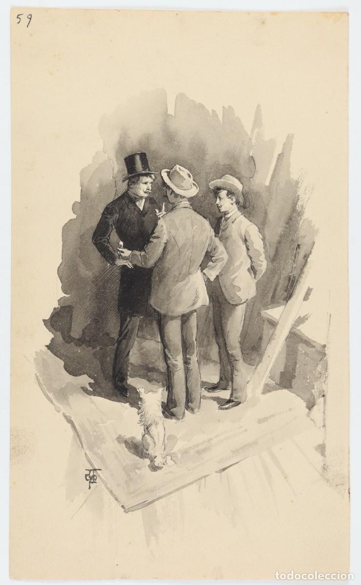 Arte: Tres caballeros conversando - Foto 1