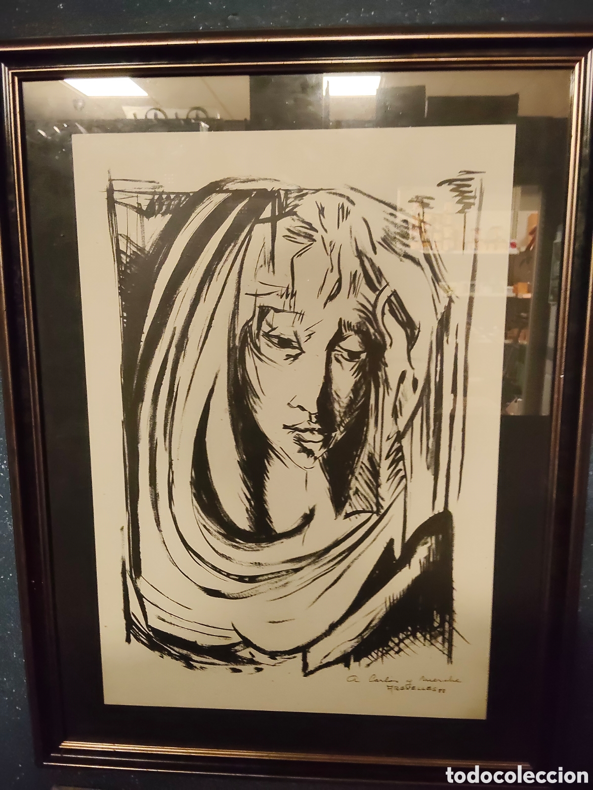 Arte: Dibujo sobre papel ARG&Uuml;ELLES FERROL