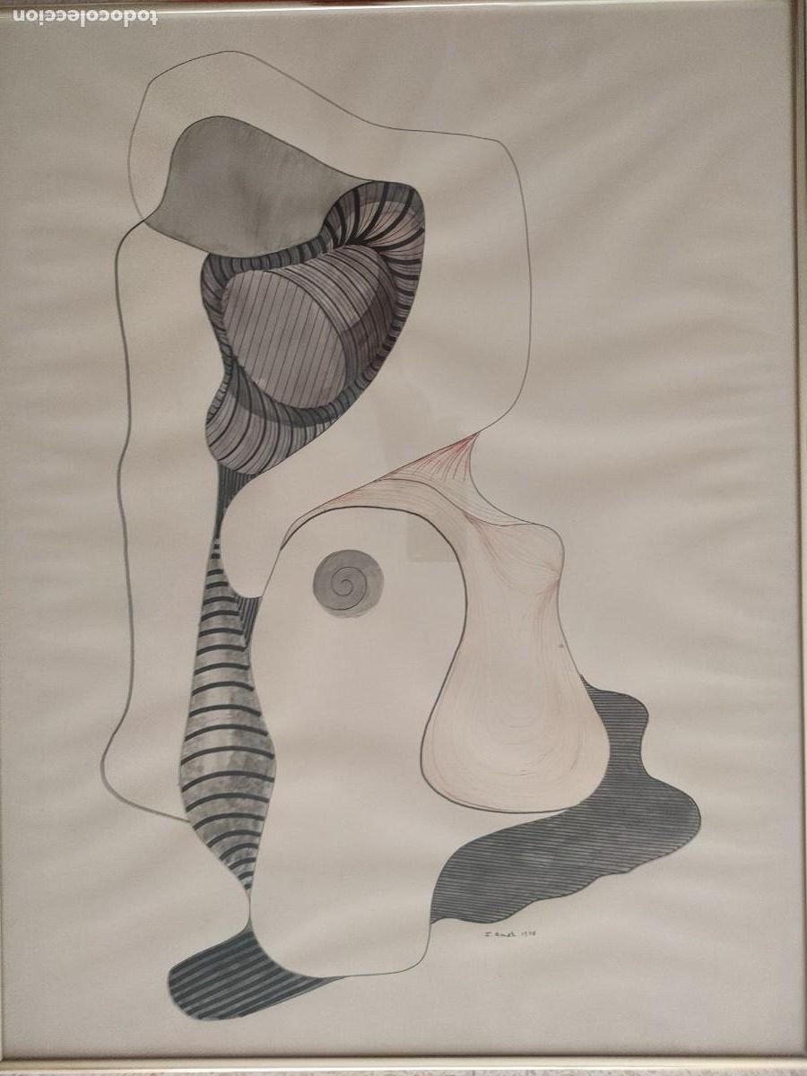 Arte: Amat t&eacute;cnica mixta sobre papel firmado en 1978