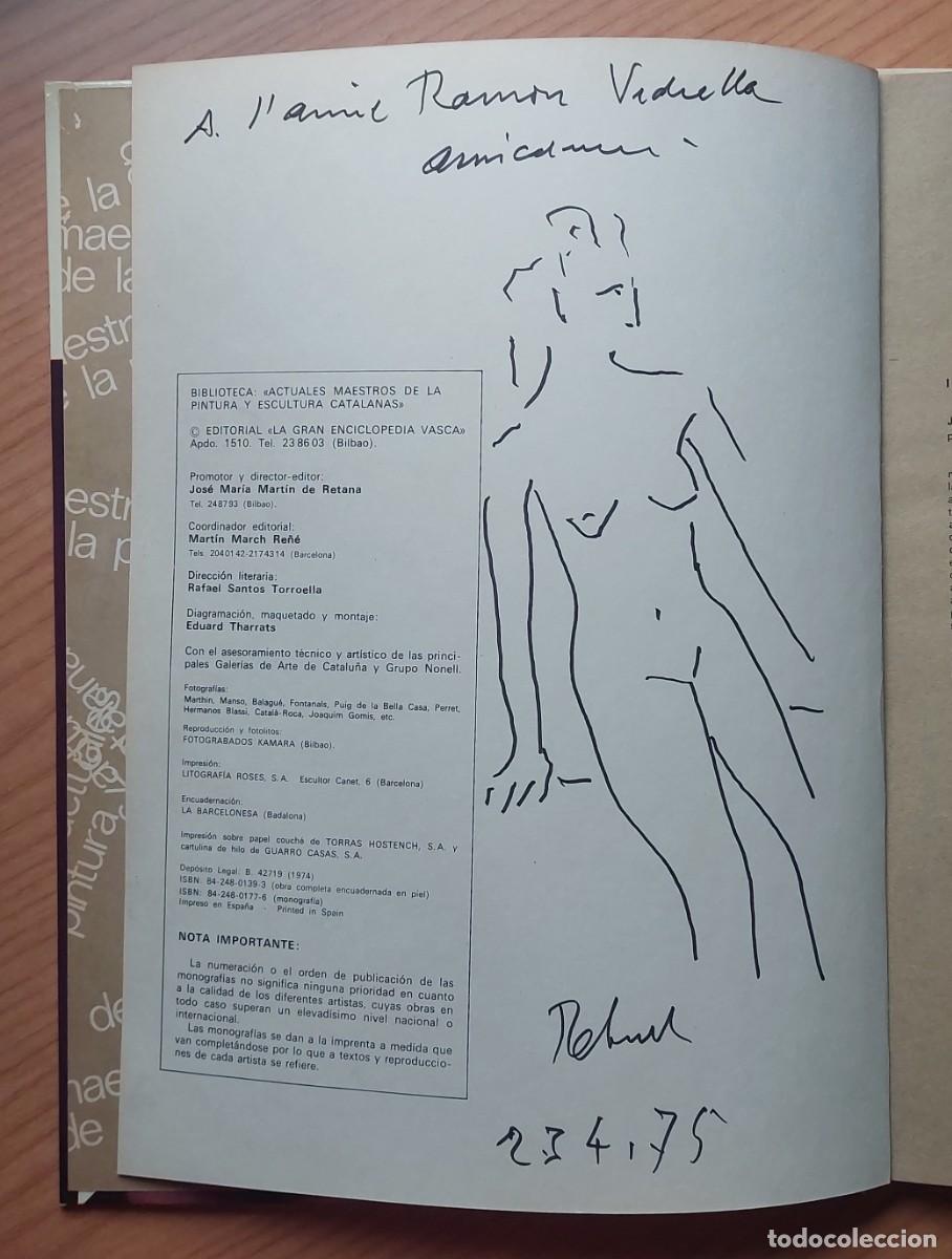 Art: JOAN REBULL DIBUJO ORIGINAL Y DEDICATORIA 1975 REUS