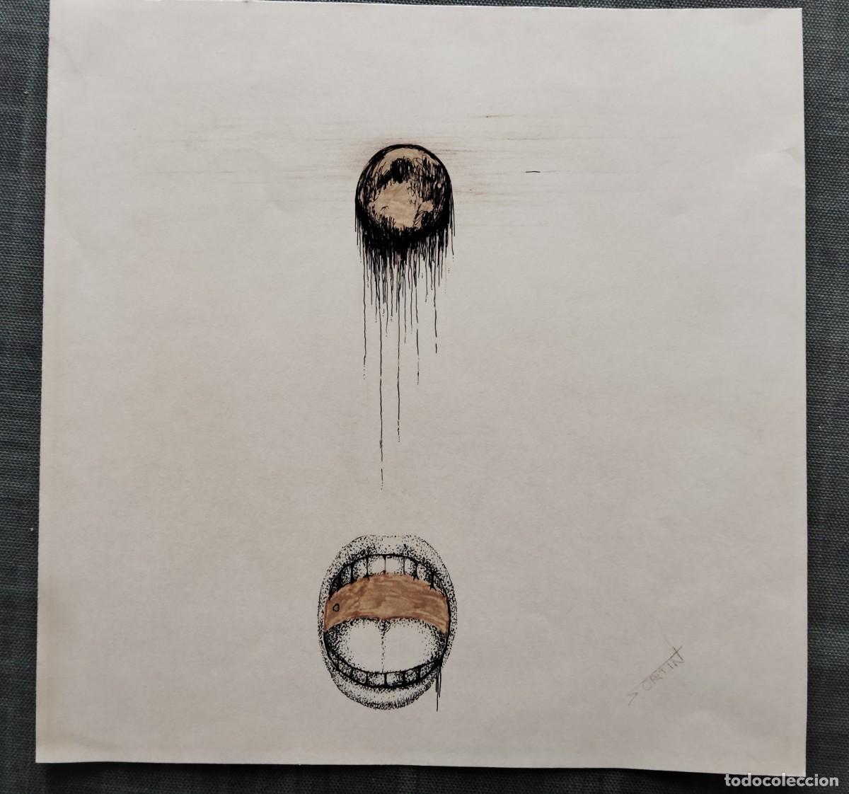 Arte: DIBUJO SURREALISTA. FIRMADO. EL ENVIO CERTIFICADO ESTA INCLUIDO