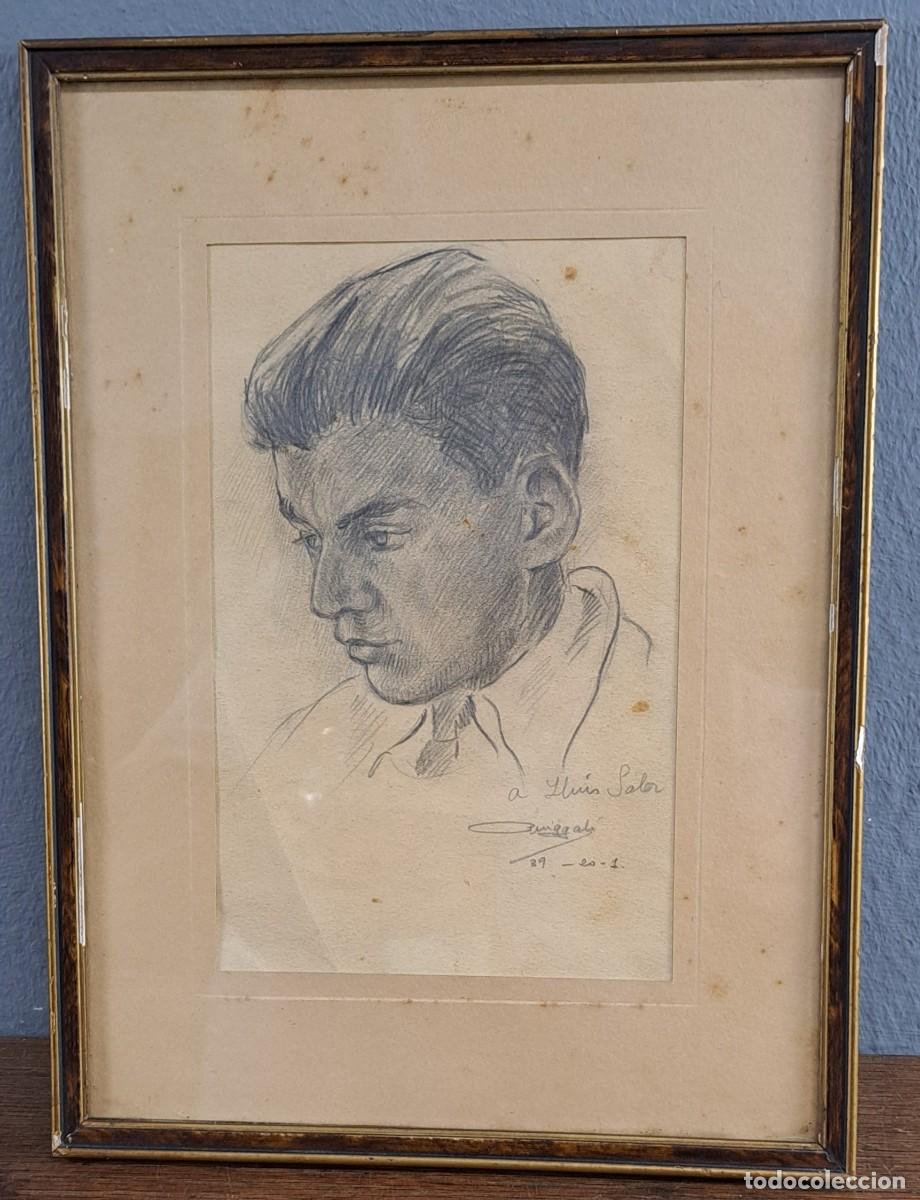 Arte: Retrato a l&aacute;piz de Jordi Puiggal&iacute; i Clavell (1922‑2018) Matar&oacute; 1939