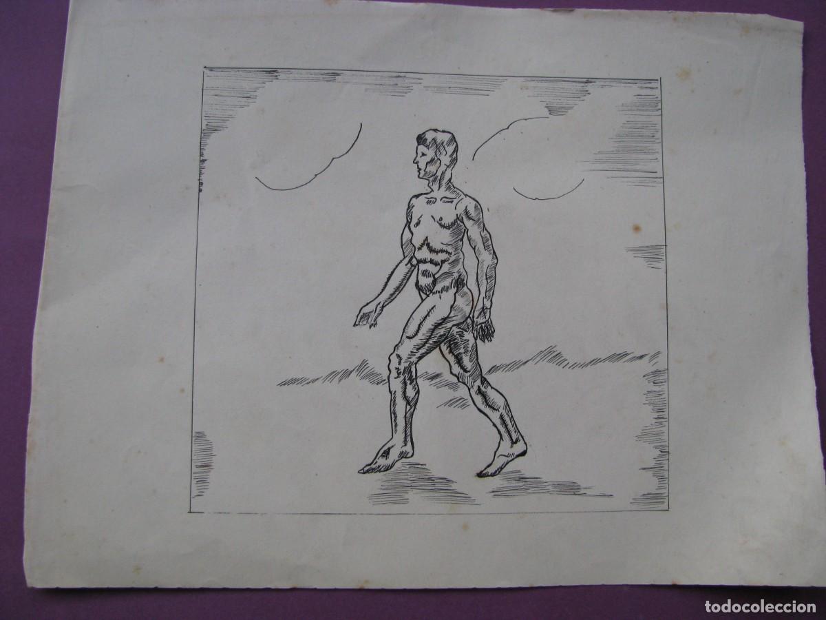 Arte: DIBUJO ORIGINAL TINTA CHINA. TAMA&Ntilde;O DEL PAPEL 23X17 CM