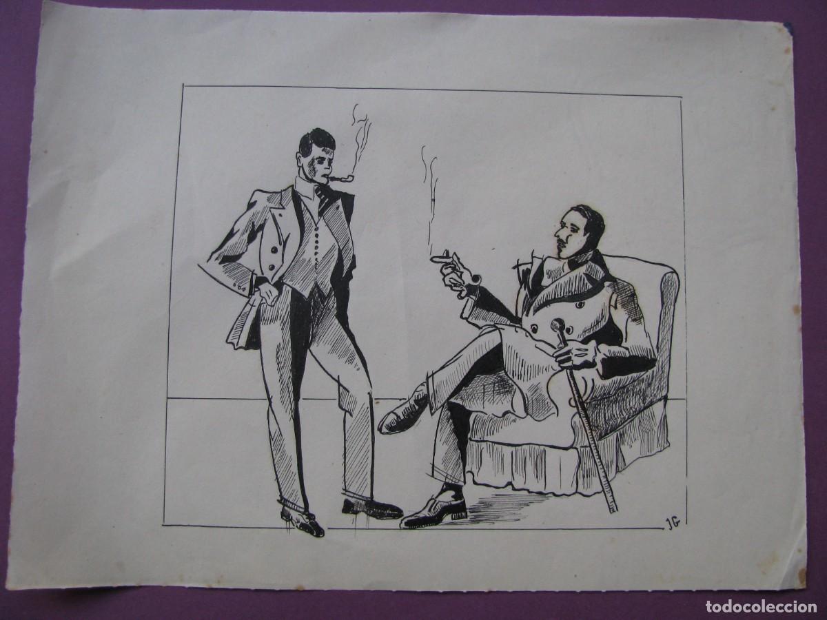 Arte: DIBUJO ORIGINAL TINTA CHINA. TAMA&Ntilde;O DEL PAPEL 23X17 CM