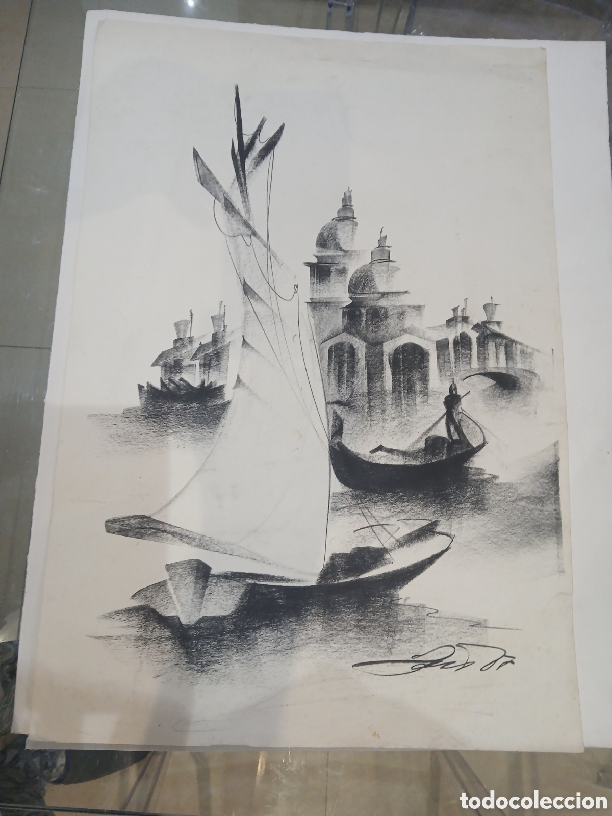 Arte: Dibujo firmado sin identificar