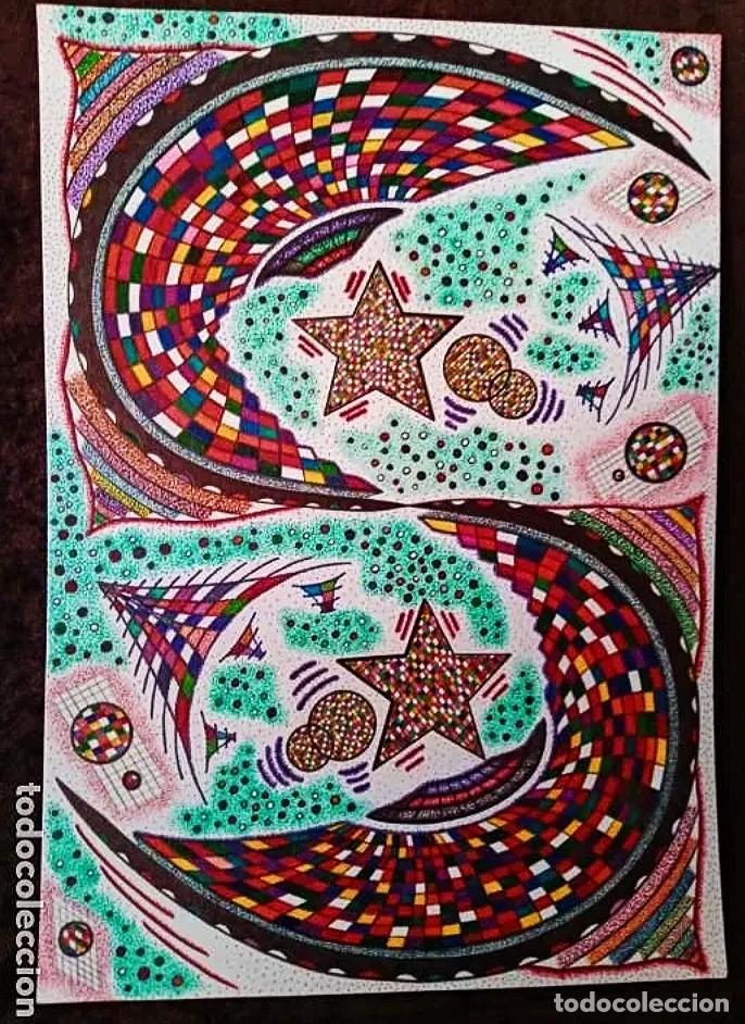 Art: DIBUJO (ABSTRACCI&Oacute;N). * S *. (T&Eacute;CNICA MIXTA). De D. NAVASCU&Eacute;S. (Con VALORACI&Oacute;N CR&Iacute;TICA)
