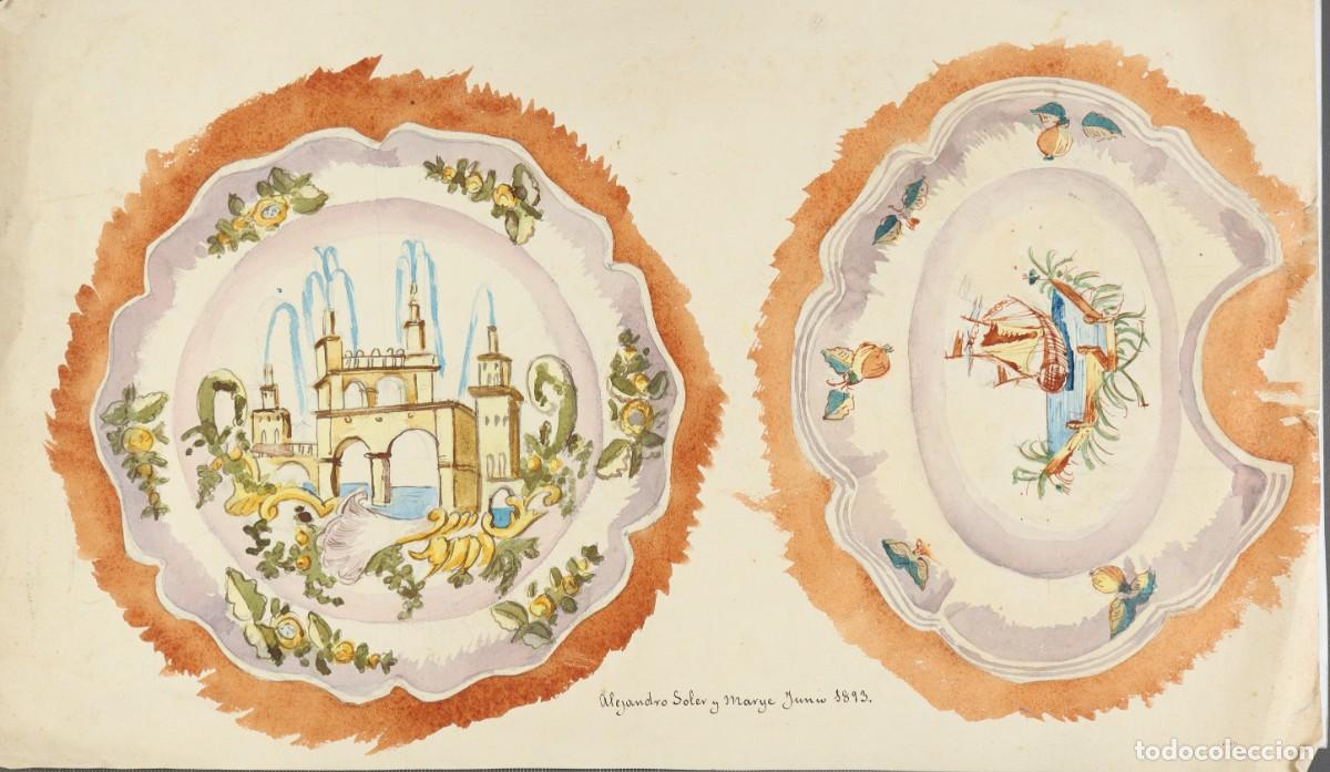 Art: Bacina y plato decorado