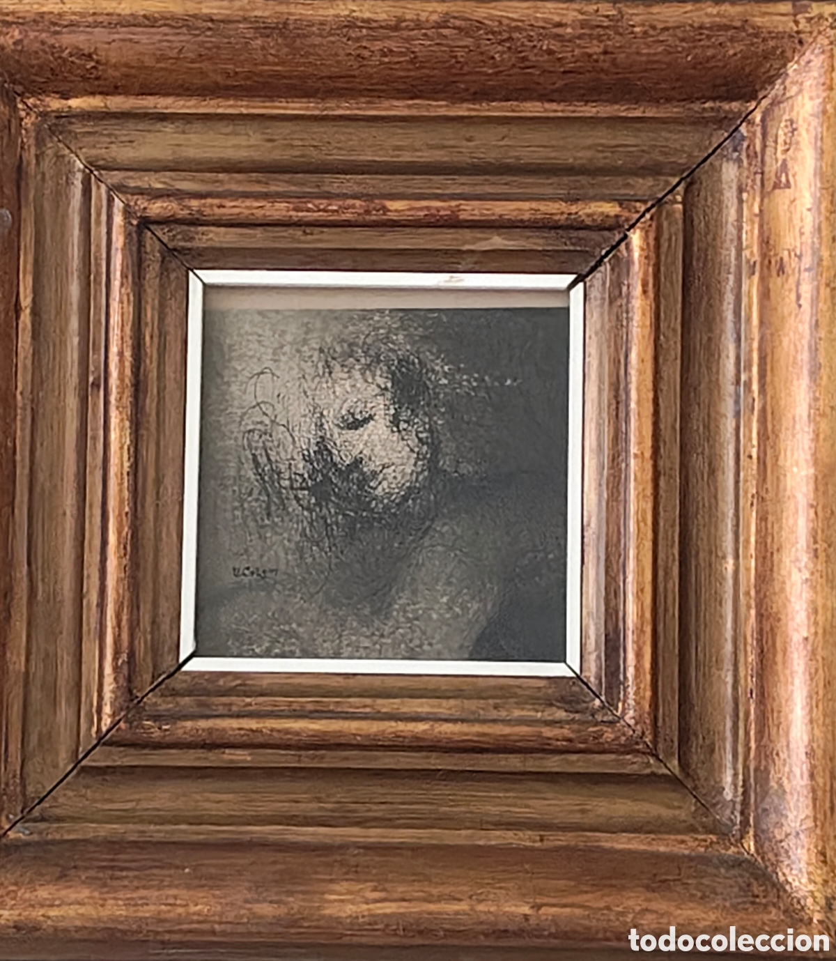 Arte: Dibujo Vicente Colom enmarcado