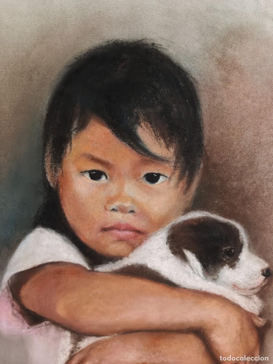 Art: CUADRO A PASTEL DEL PINTOR VALLISOLETANO GERARDO LORENZO, PAISAJE
