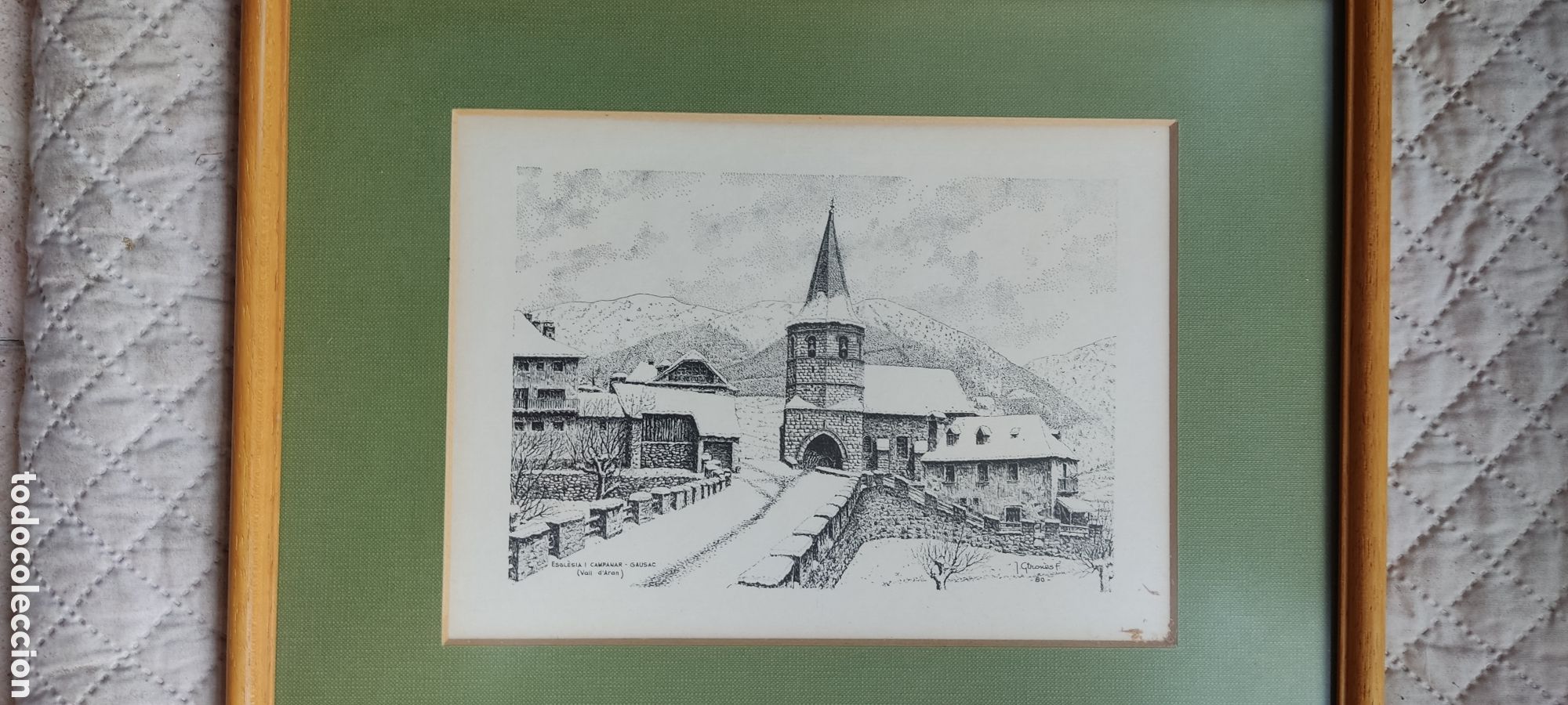 Art: Dibujo a l&aacute;piz de Gausac (Valle de Aran)