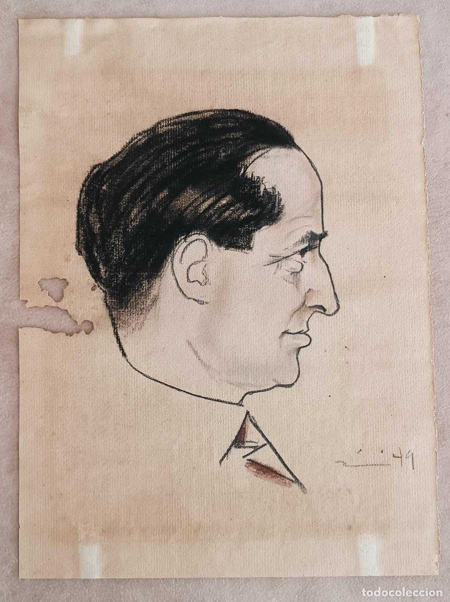 Arte: 1949. RETRATO REALIZADO CON LAPIZ CARBON