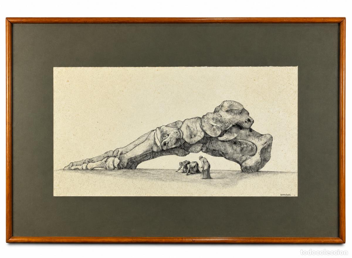 Art: DIBUJO- JOSEP MARIA SUBIRACHS 1974- Homenaje a Millet, 1974.