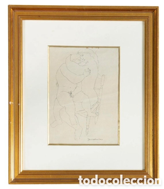 Arte: EDUARDO VICENTE (Madrid 1909-1968) Dibujo a tinta y a l&aacute;piz firmado